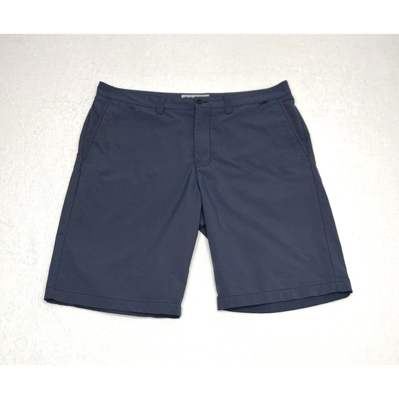 Travis Mathew Performance Golf Shorts Mens Size 36 Blue Chinos 11" Stretch - Picture 1 of 13